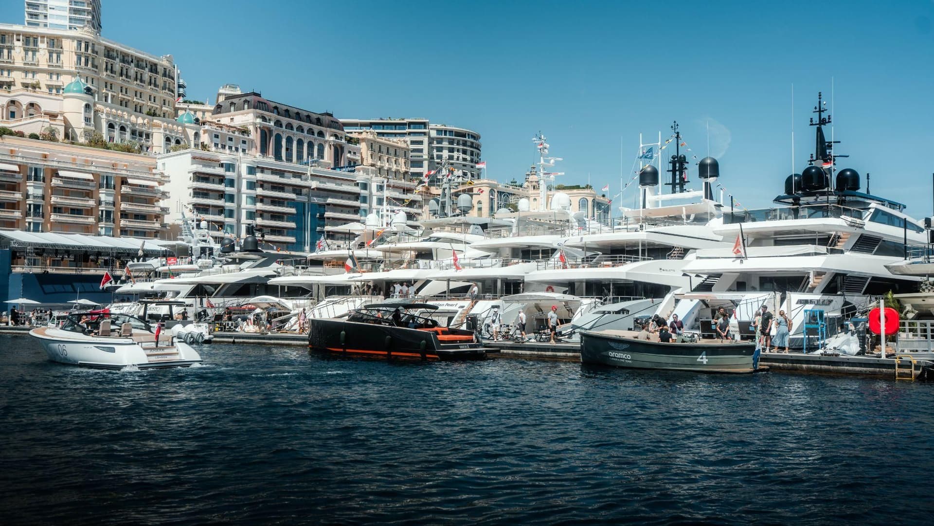 Superyachts in Port Hercule